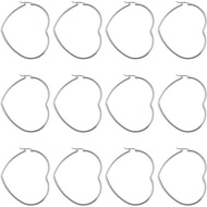 Cheriswelry Hoop Earrings 201 Stainless Steel Hoop Earring Geometric Hoop Earrings for Women DIY Ear