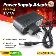 Power Supply Adaptor EU 9V 1A Polarity Center Positive - YErY-0910