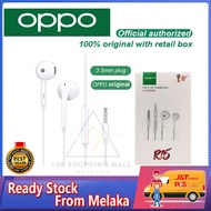 OPPO Original Earphone R15 Whosale half In-Ear Headphones F9 F11 Pro F1s A37 A5s A3s Android 3.5mm earpod