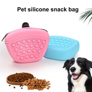 Wet and Dry Food Storage Bag for Dogs Waterproof Silicone Dog Treat Bag with Zipper Closure Easy to Clean Pet Snack Pouch for Daily Use Favorite