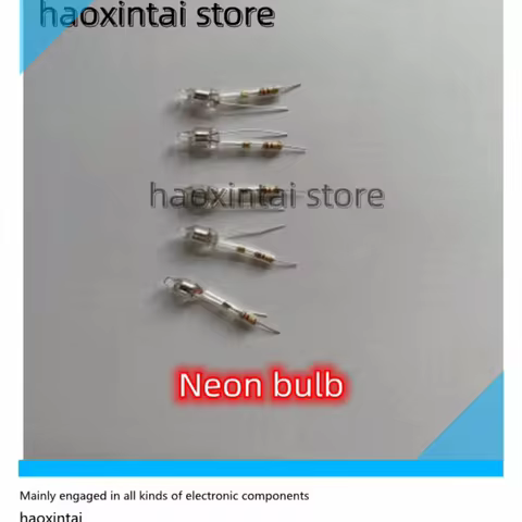 20PCS Neon bulb indicator welding resistance 4*10 6*13 5*13 Red orange red PVC tube heat shrink pipe