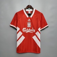93-95 Liverpool Home Red Retro Soccer Jersey Football