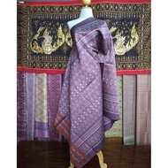 Silk Sarong Real Natural Color There Are 6 Baskets Of Crabs Size 1x2 Meters Purple Code L1-NY-102766