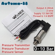 Pressure Transmitter 0-10Bar 4-20mA 10 Bar G 1/4 DC 12V-36V 24V YY01