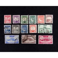 G698 Pakistan 1948-1957 Defins 14v Stamps Used