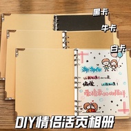 B5A5 Loose-leaf Blank Photo Album DIY Homemade Couple Love Handbook Creative Birthday Gift a4 Commem