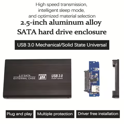 UTHAI S14 2.5-inch SATA portable hard drive case, aluminum alloy SSD solid-state notebook hard drive