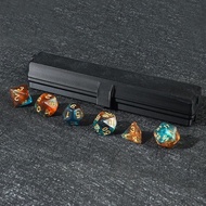 盒装星光骰子跑团coc多面10二十面龙桌游dnd4【现货】 亚克力 Boxed Starlight Dice for RPG, COC, 10-sided, 20-sided, Dragon Boar