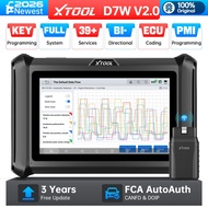 XTOOL D7W V2.0 OBD2 Wireless Bidirectional Diagnostic Scanner ECU Coding CANFD FCA 39 Resets