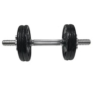 Bộ tạ tay tháo lắp miếng gang tạ bánh gang 3 lỗ 5.3kg (1 đòn 35cm + 2 miếng 2kg)