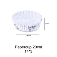 20cm 20x14 PET Papercup Round Shape LARGE Baking Cup 300pcs