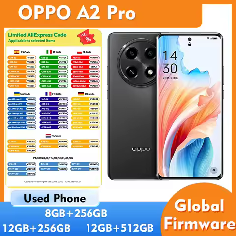 OPPO A2 Pro 5g Smartphone 6.7-inches Screen Rom 256GB Android Used Phone