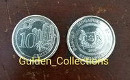 Koin 10 sen singapura 10 cent singapore edisi Baru