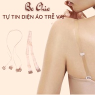 Super tough, super durable plastic transparent bra straps, off shoulder, backless PK401 BC_CHIC LING
