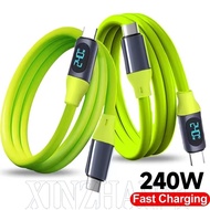 240W Quick Charging USB C Cables - Fast Charging Power Display Cable Cord - Transfer Type C Wire Cor