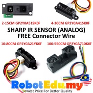 Sharp Infrared IR Analog Range Finder Sensor 2-15cm 4-30cm 10-80cm GP2Y0A21YK0F 20-150cm GP2Y0A02YK0F 100-550cm Arduino