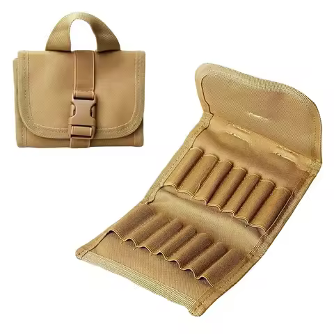Tactical 14 Round Shot Gun Shotshell Reload Holder Molle Pouch Airsoft 12 Gauge/20G Magazine Pouch A