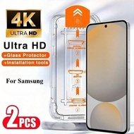 2Pcs For Samsung Galaxy A17 A16 A26 F17 M16 F16 Tempered Glass Screen Protector Easy Install Auto-Du