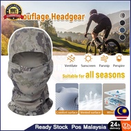 Balaclava Face Mask Bandana Hood Headwear for Cycling Fishing Hunting Face Protection Sarung Muka To