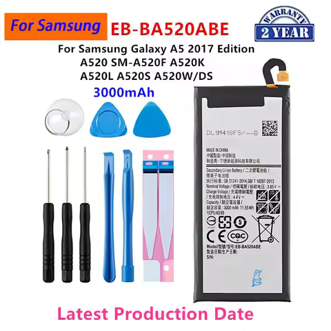 Brand New EB-BA520ABE 3000mAh Battery For Samsung Galaxy A5 2017 Edition A520 SM-A520F A520K A520L A