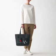日本 Ne-net NYA X Hello Kitty 黑色帆布 可摺疊 手挽袋