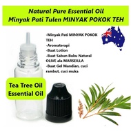 10g【Natural Pure】【EO】【 TEA TREE OIL】 【Essential Oil】【Australia】【Aromatherapi】【Sabun Buku Natural OLI