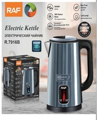 Stainless Steel / Glass Jug Electric Kettle (2.3L Extra Large) Anti-Scald Protection Periuk Masak Air