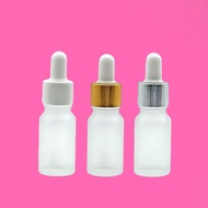10ml Frosted Gold Silver White Glass Pipette Bottle BR 10ml Frosted Glass Bottle/ 10ml Frosted Serum
