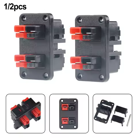 2PCS 30A/45A 600V Fixed Mounting Bracket Panel for Anderson Plug Connector Outdoor Wire & Cable Term