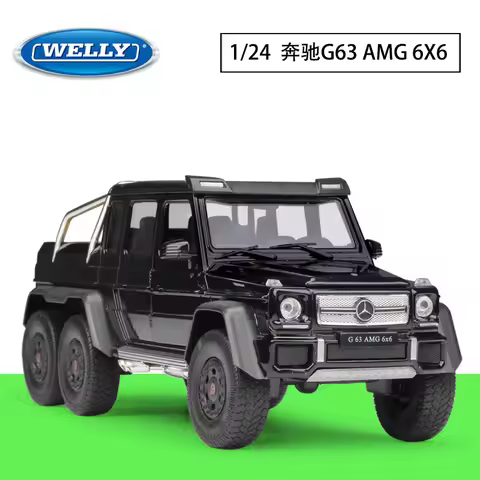 Welly 1:24 Mercedes G63 G 63 Amg 6x6 Imitation Alloy Car Model Adult Collection Of Ornaments