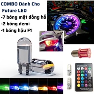 COMBO For Future LED -7 clock face bulbs -2 demi bulbs -1 F1 rear bulb