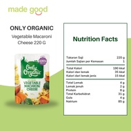 Only Organic Kindy Vegetable Macaroni Cheese Chicken Beef 1-5 Years