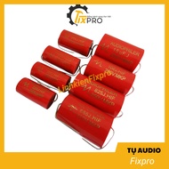 Audio capacitor, red Audiophiler 250V 10uF - 47uF good quality - Fixpro components