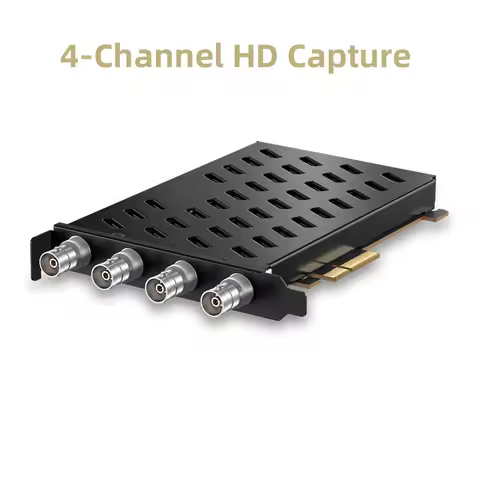 ACASIS Internal 4-Channel SDI PCIe Video Capture Card 1080P 60FPS Capture Device for DSLR/Laptop/Des