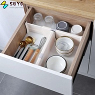 SUYO Drawer Dividers For Clothes Kitchen Drawer Organizer Partition Separators