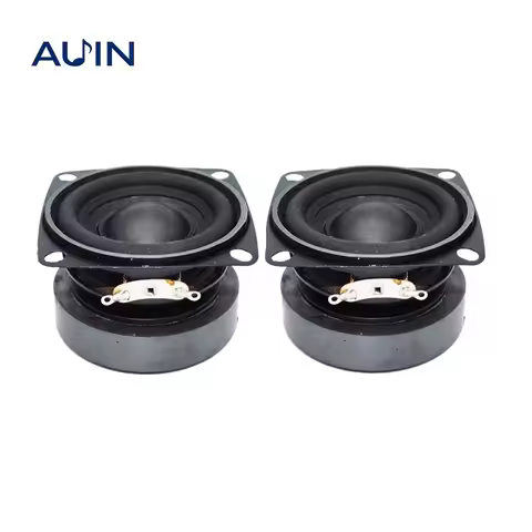 AUIN 2Pcs Audio 53mm Speakers Unit 2 Inch Full Range 4 Ohm 10 W Loudspeaker DIY Sound Mini Subwoofer