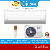 Midea Air Conditioner (1.0HP-1.5HP) Airstill Premium Series DC Inverter MSFAAU-10CRFN8 / MSFAAU-13CRFN8