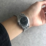 【 日本直送 名牌中古包 】GUCCI 古馳 手錶 銀色 黑色 不鏽鋼 石英 5500M vintage 舊款 naczc4