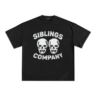 Tshirt Two Skull Black Siblings&Co