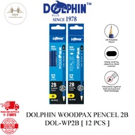 DOLPHIN WOODPAX PENCEL 2B DOL-WP2B [ 12 PCS ] (READY STOCK)