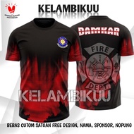 BAJU KAOS DAMKAR TERBARU/BAJU KAOS DAMKAR MURAH/KAOS PEMADAM KEBAKARAN