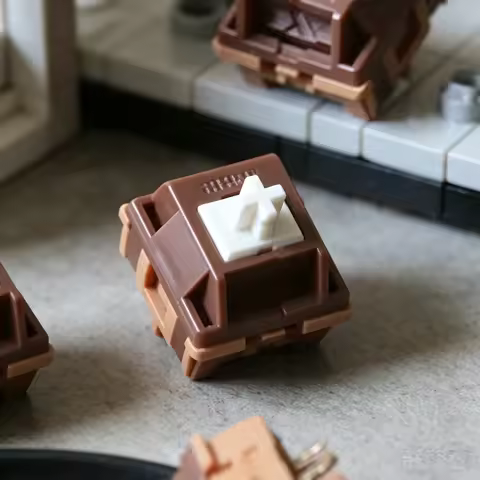 80Retros x HMX Volume 0-T Silent Tactile Switches Custom Mechanical Keyboard Switch Lubricated HMX W