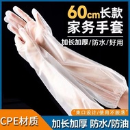 Arm Protection Long Gloves Housework Protection cpe Disposable Food Grade Kitchen Gloves Extended Th