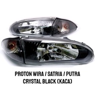 Wira Headlamp Crystal Wira Satria lampu depan crystal kaca glass black crystal