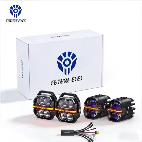Future Eyes Galaxy 2 pairs Kit X80 Z4, 300w Motorcycle Fog Lights Kit, LED Motorcycle Auxiliary Driv