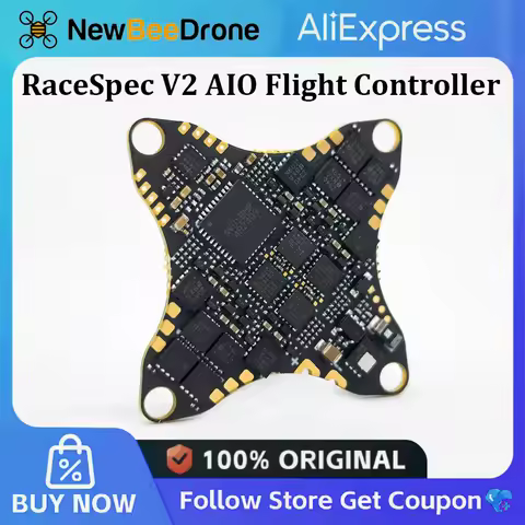 NewBeeDrone RaceSpec V2 AIO Flight Controller ELRS 2.4G with 25–400mW VTX for Hummingbird Whoop Race