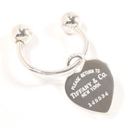 【日本直運 中古美品】蒂芙尼 TIFFANY&Co. 愛心吊牌 鑰匙圈 Return to Tiffany 925 銀