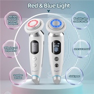 ┋▧☽CkeyiN EMS Face Massager Light Therapy Machine+Ultrasonic Skin Scrubber+Electric Face Massage Cle