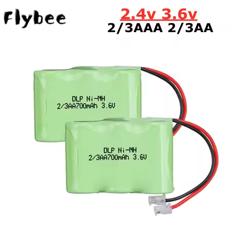 2.4V 3.6V 700mah 2/3AAA 2/3AA Rechargeable battery pack 700mah 2/3 AAA ni-mh nimh cell for RC toys c