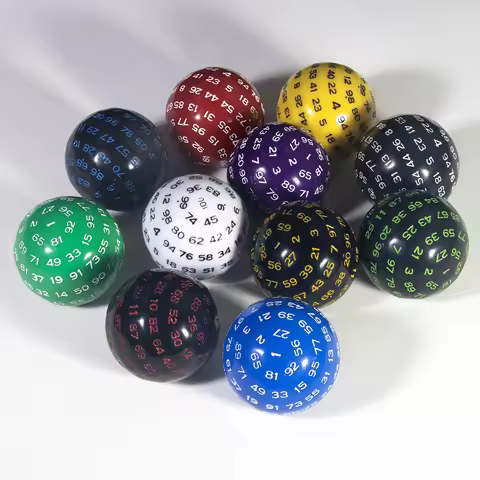 1pc D100 Dice Polyhedral Game Dice with Bag for DND Role Playing Game Accessories, Perfect Gift for 